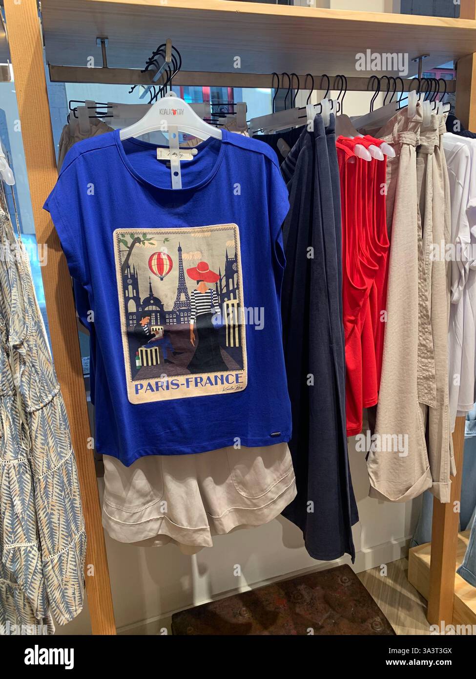 Santa Cruise Tenerife Canary Islands Spain shop shopping sights outside hot and sunny weather holiday people place Sketchers Koala Bay shop inside - Smartphone Captured Stock Image