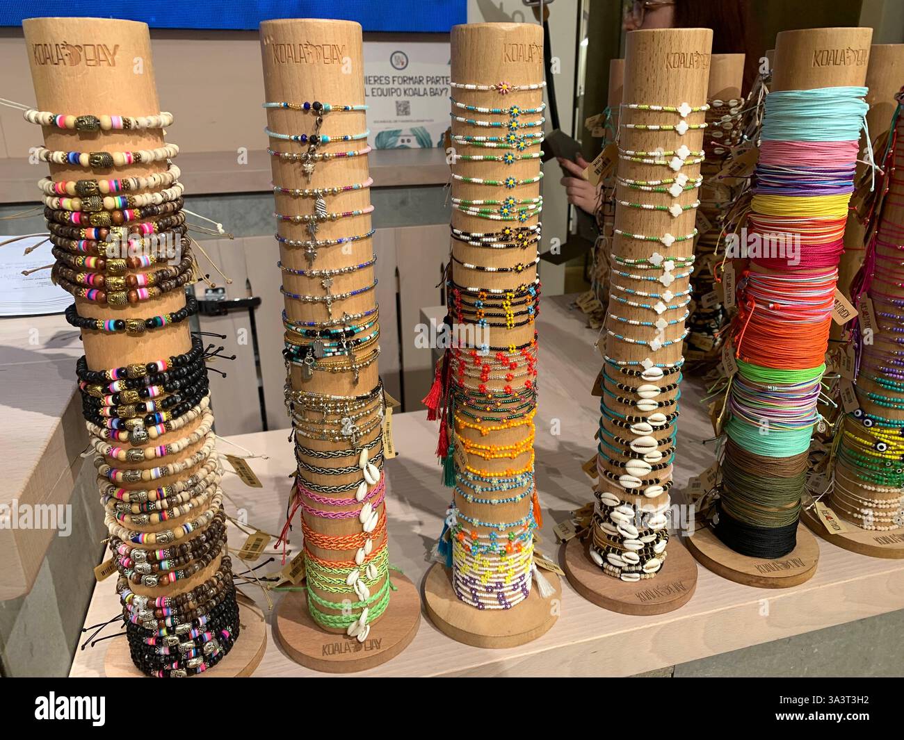 Santa Cruise Tenerife Canary Islands Spain shop shopping sights outside hot and sunny weather holiday people place Sketchers Koala Bay shop inside - Smartphone Captured Stock Image