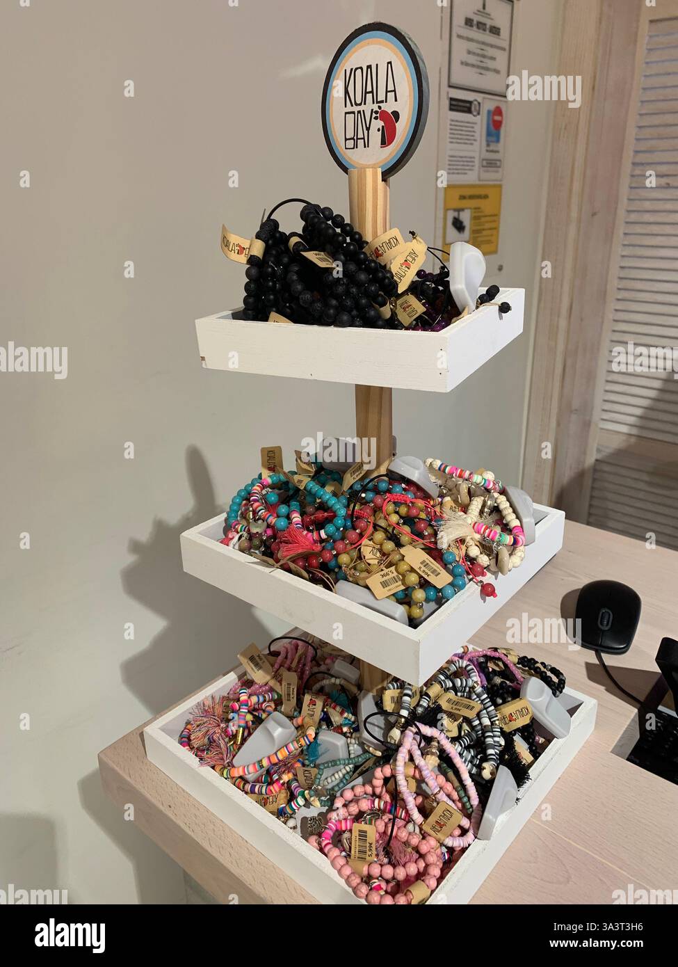 Santa Cruise Tenerife Canary Islands Spain shop shopping sights outside hot and sunny weather holiday people place Sketchers Koala Bay shop inside - Smartphone Captured Stock Image