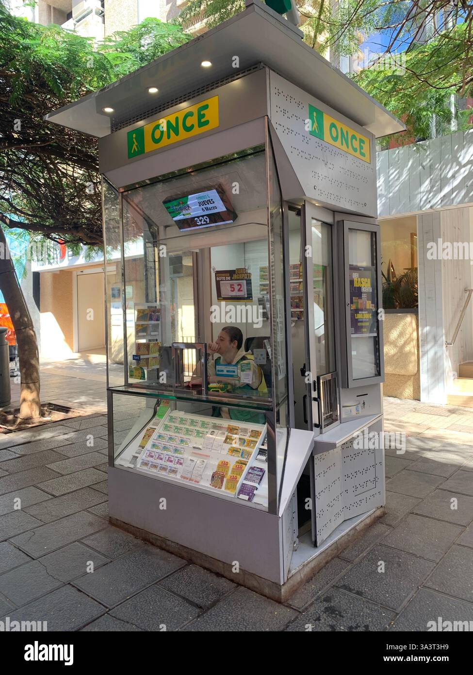 Santa Cruise Tenerife Canary Islands Spain shop shopping sights outside hot and sunny weather holiday people place Sketchers Koala Bay shop inside - Smartphone Captured Stock Image