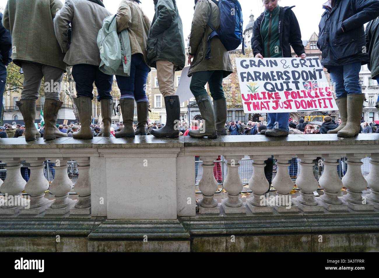 Farmers protest in central London over the changes to inheritance tax ...
