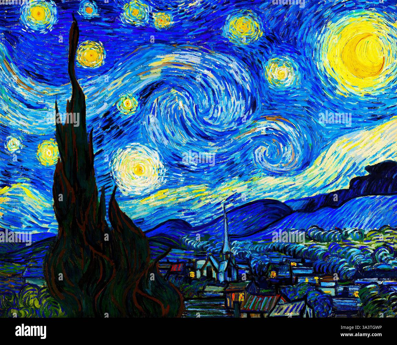 Vincent van gogh the starry night hi-res stock photography