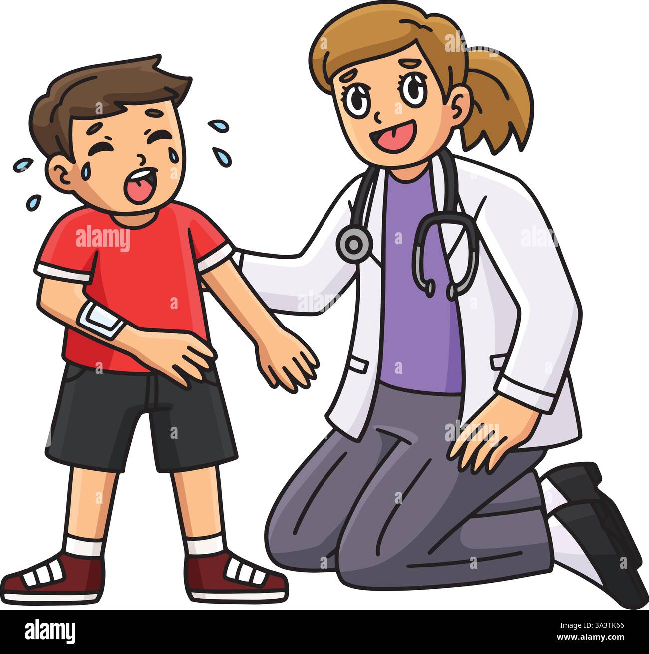 Crying female child Cut Out Stock Images Pictures Alamy