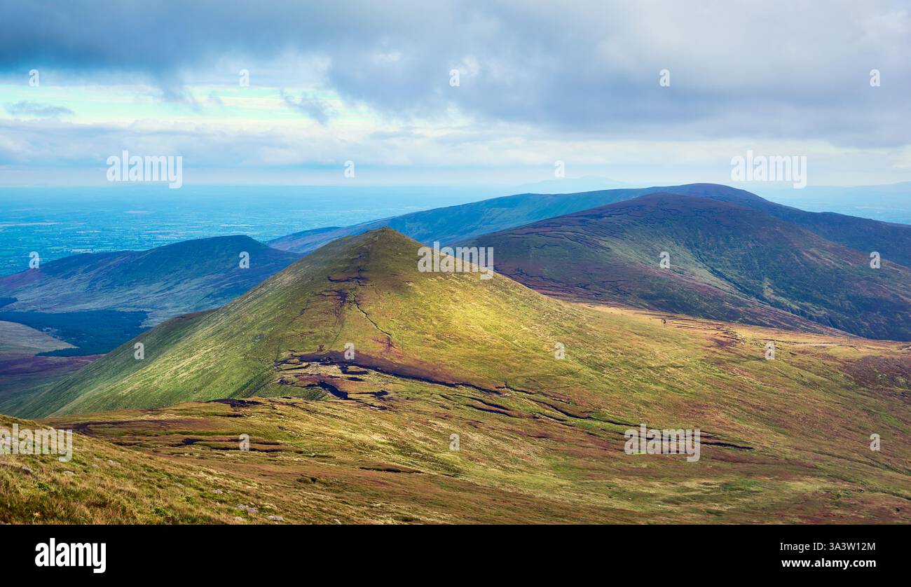 Irish walking paradise in the mountains Stock Photo