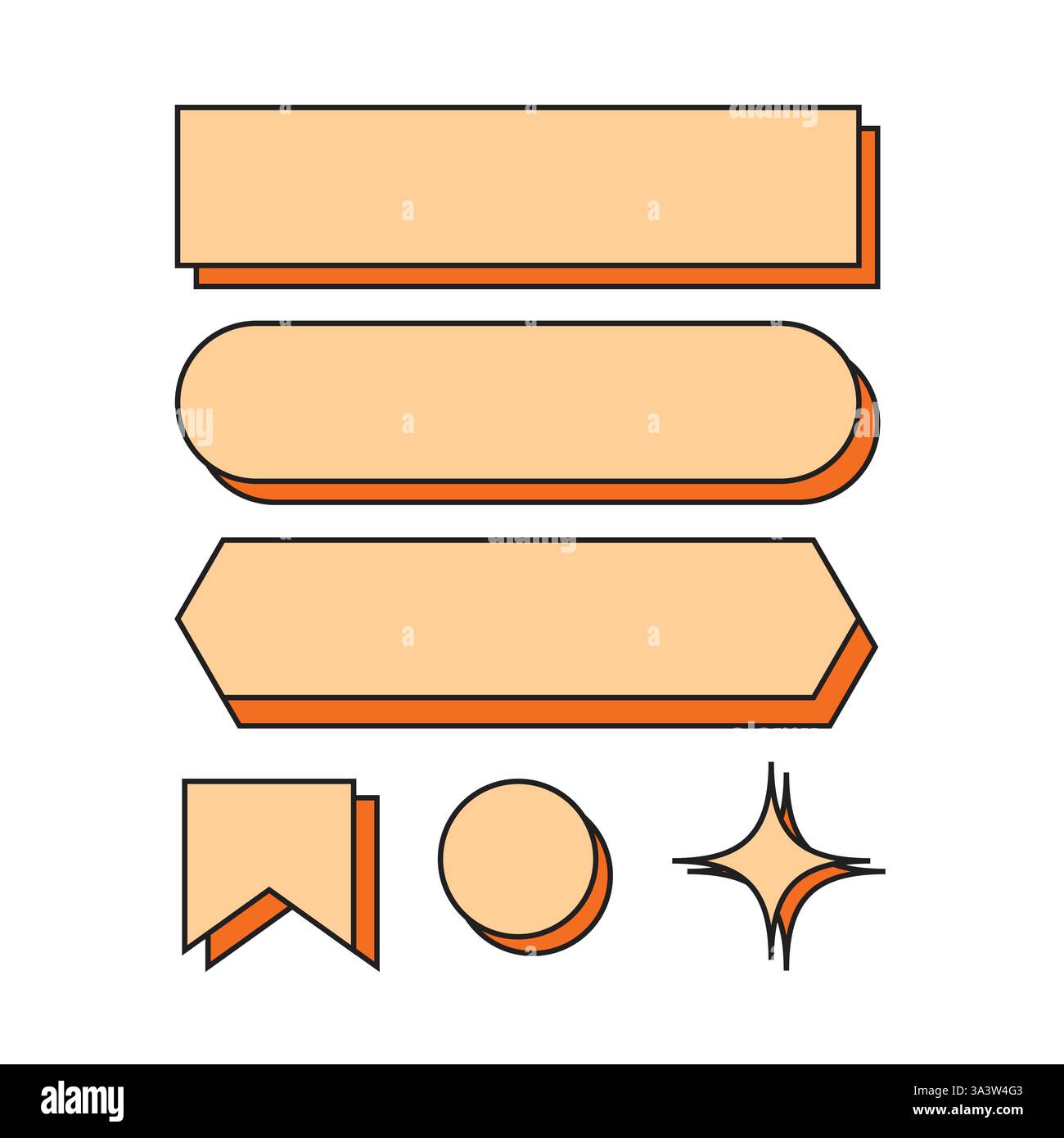 Icon element emblem retro Stock Vector