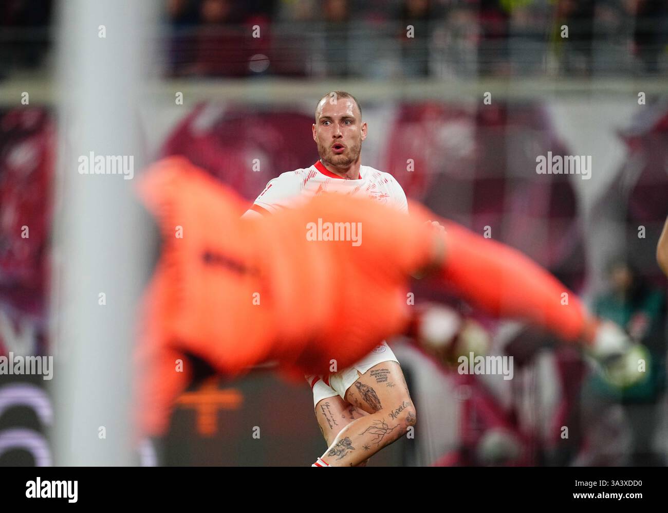 March 15 2025: David Raum of RB Leipzig looks on during a 1. Bundesliga ...