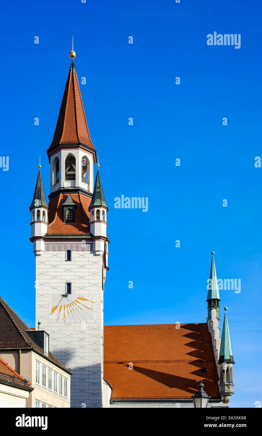 Altes Rathaus München, Bayern, Deutschland Turm des Alten Rathauses am ...