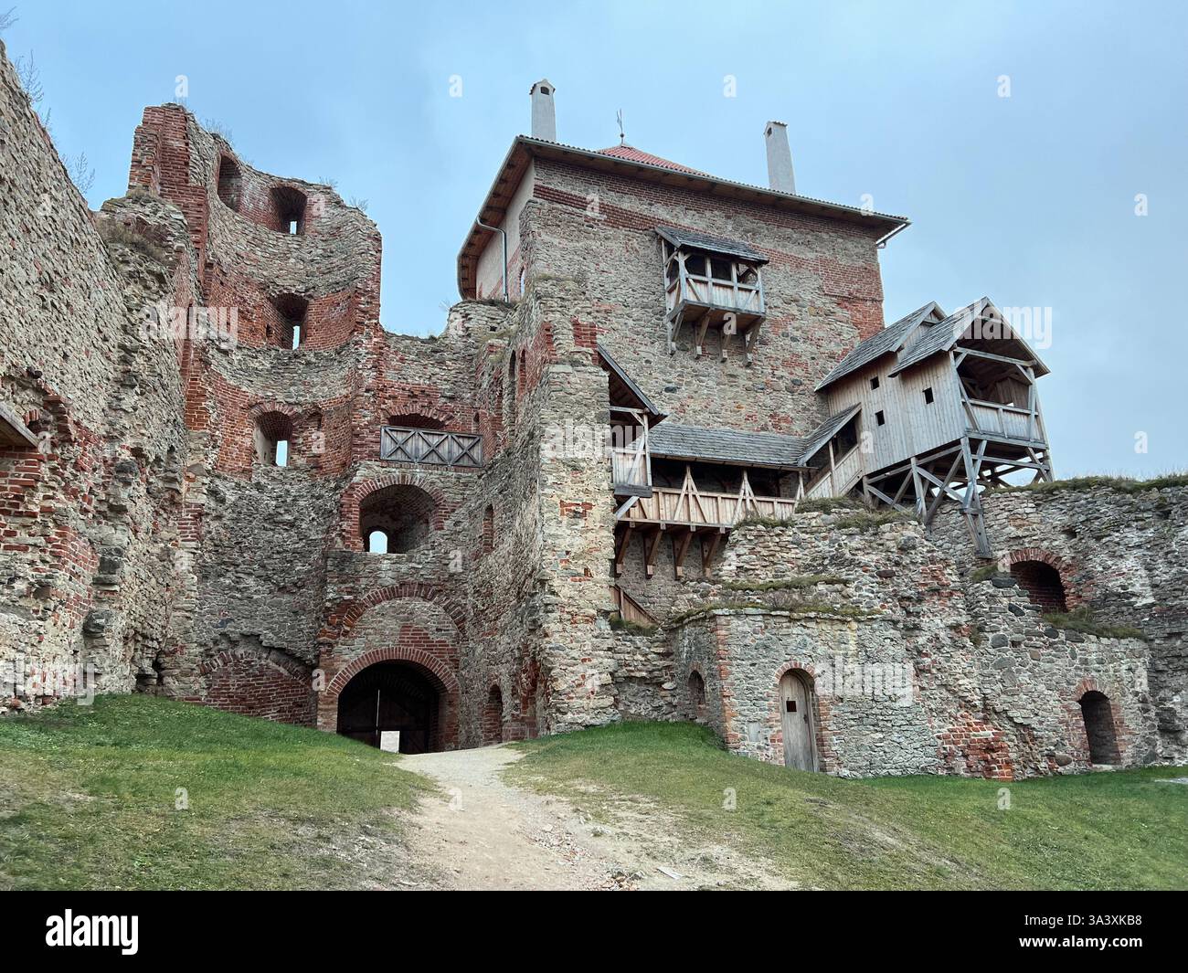 A serene landscape featuring a picturesque natural scene, captured in soft lighting. - Smartphone Captured Stock Image