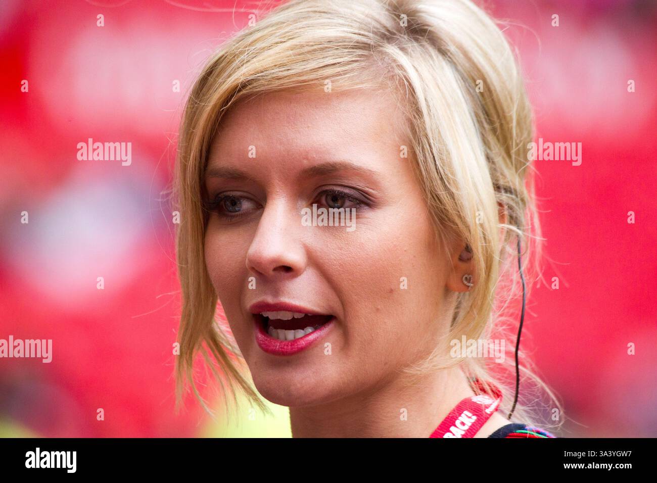 Rachel Riley at Manchester United Legends v Bayern Munich at Old ...