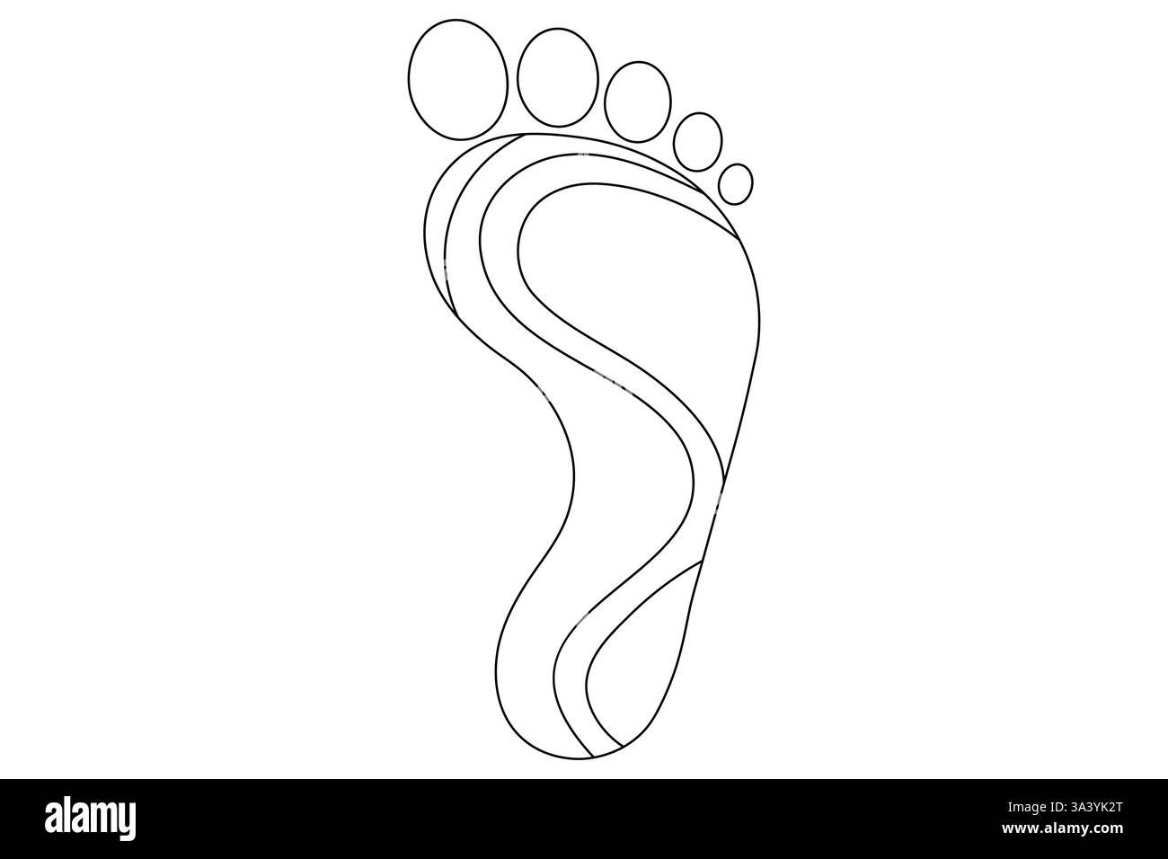 Continuous line drawing nature Cut Out Stock Images & Pictures - Alamy