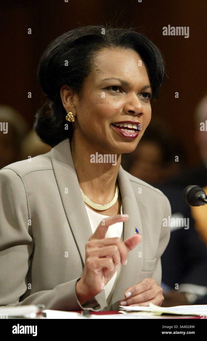 Apr 08, 2004; Washington, DC, USA; U.S. National Security Advisor ...