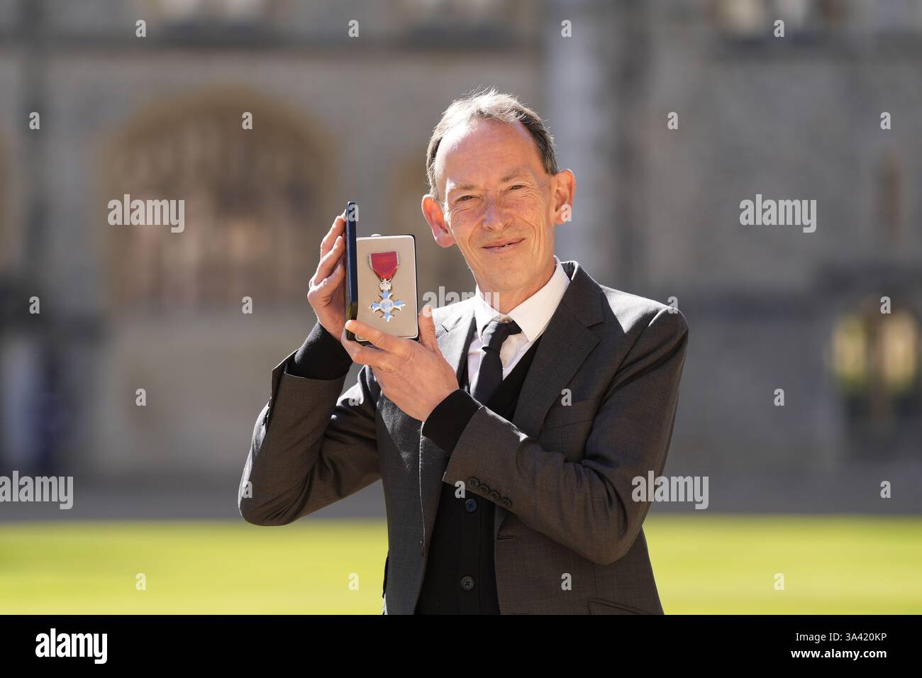 Stephen Lamacq after being made Member of the Order of the British ...