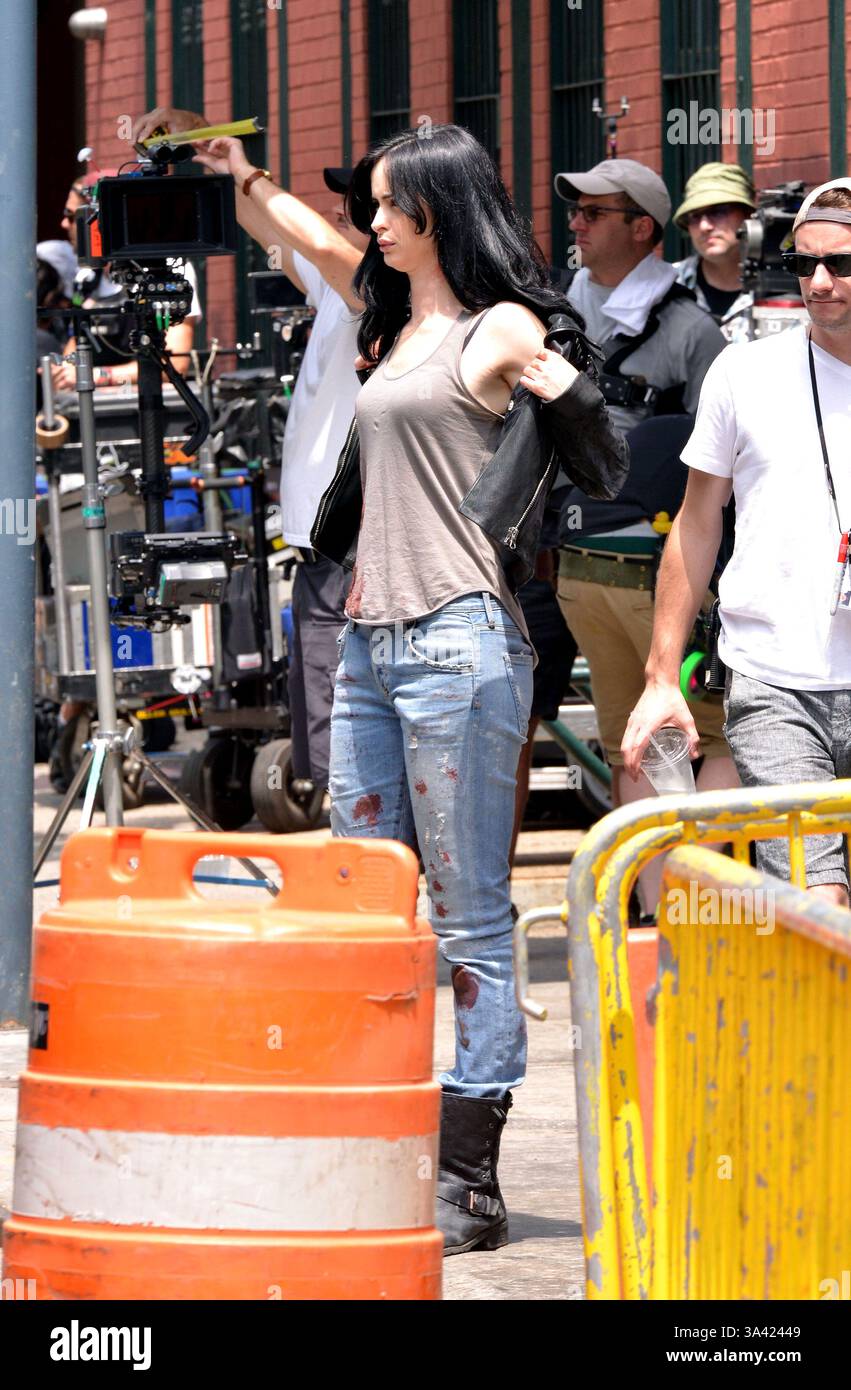 Krysten Ritter 2015 Krysten Ritter on the set of the TV show 'AKA Jessica Jones' in New ...