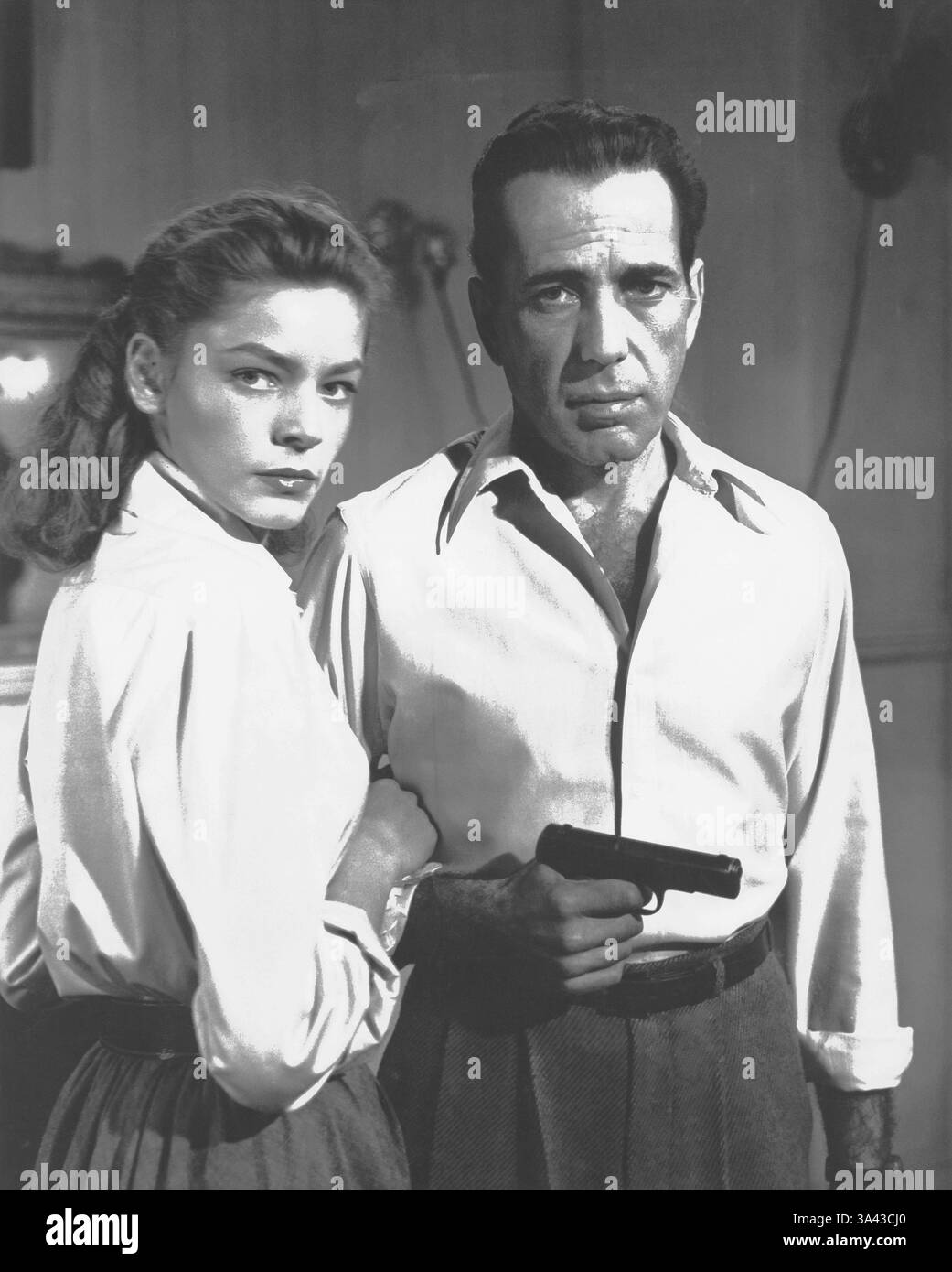 Humphrey Bogart and Lauren Bacall in Key Largo Stock Photo - Alamy