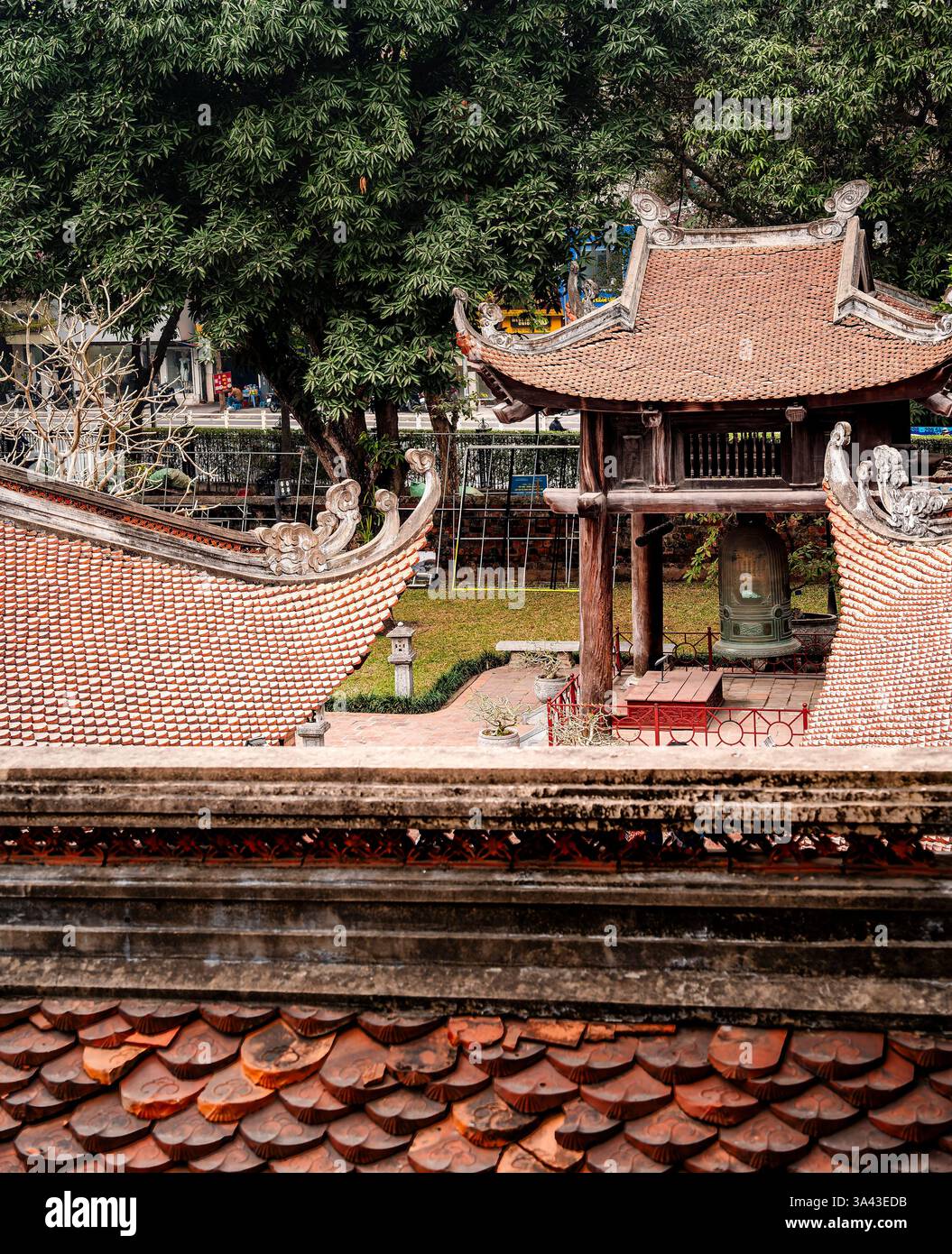 Hanoi, Temple of Literature Stock Photo
