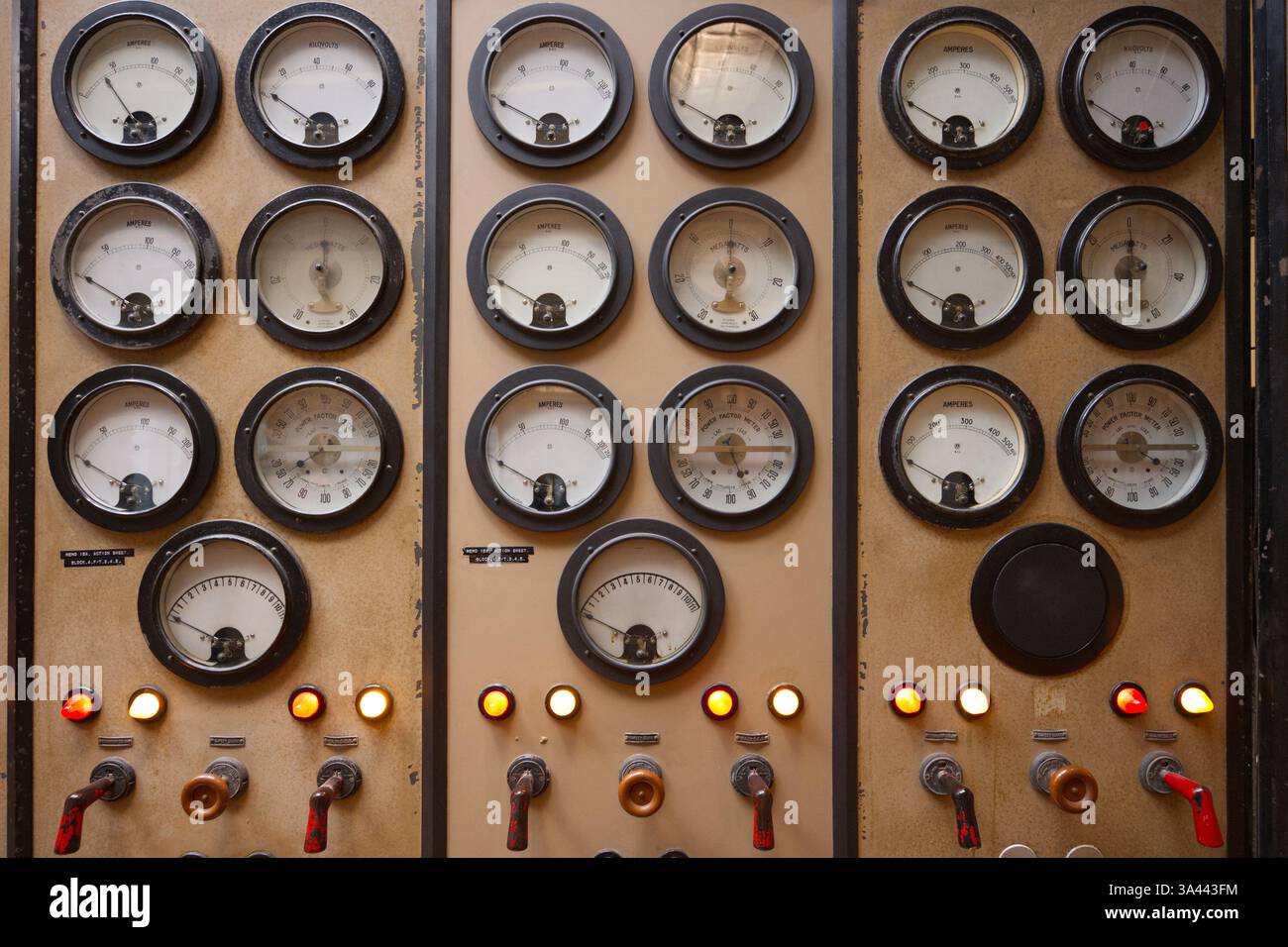 Control panel inside Control Room A of Battersea Power Station in ...