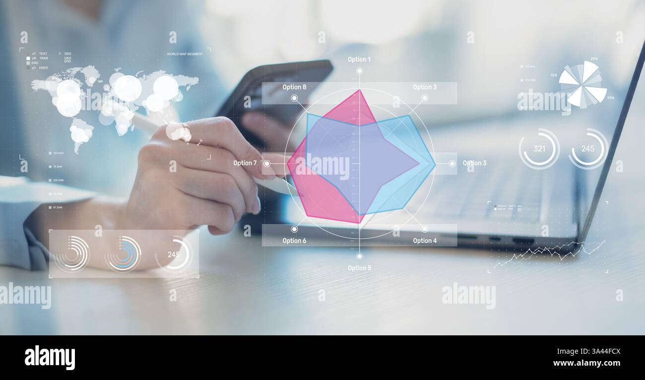 Hi Res Visualisation Interactive data visualization hi-res stock photography and images - Alamy