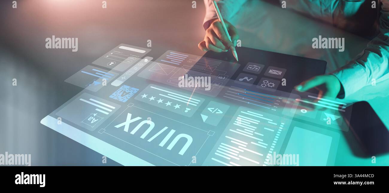 Ux ui design hi-res stock photography and images - Alamy