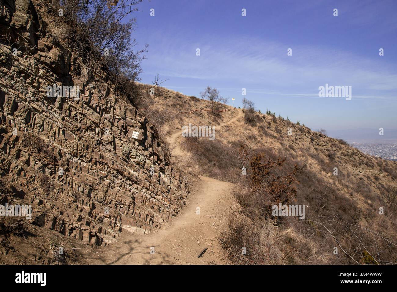 Rugged hillside trail winds hi-res stock photography and images - Alamy