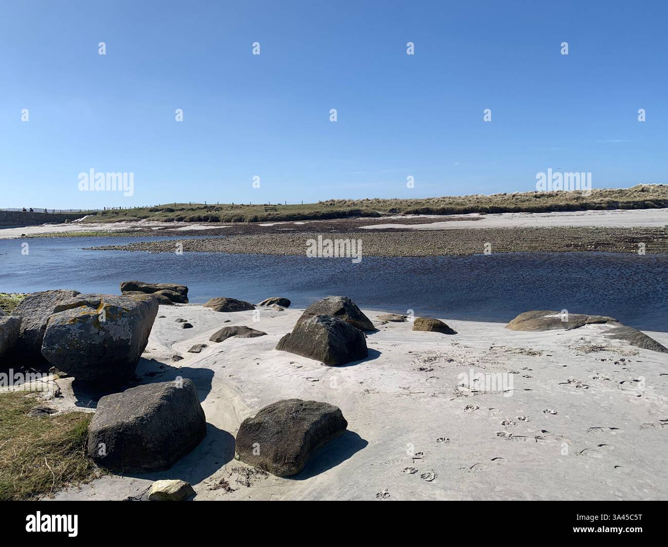 The Island of South Uist  Scotland Scottish Islands famous place beaches beach rocks rock coast weather pretty sandy beaches beach sand Sun y place - Smartphone Captured Stock Image