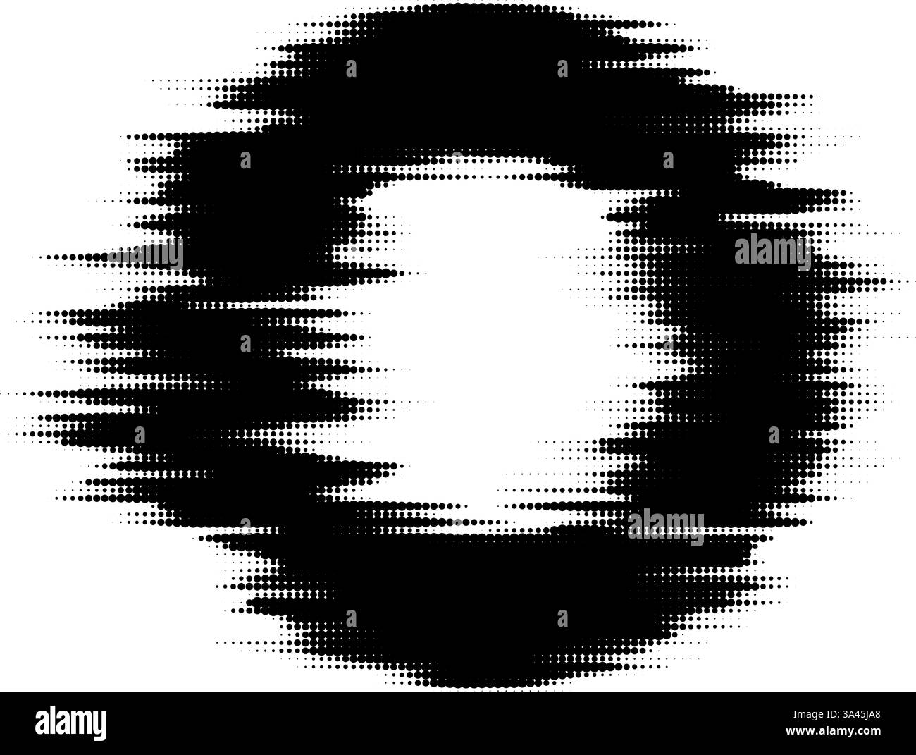 black circle halftone design element. Vector illustration Stock Vector ...