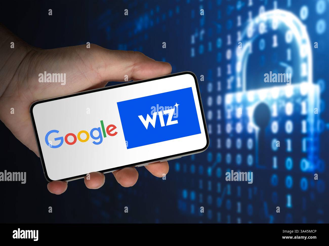Google strike deal for Cybersecurity Startup Wiz Stock Photo