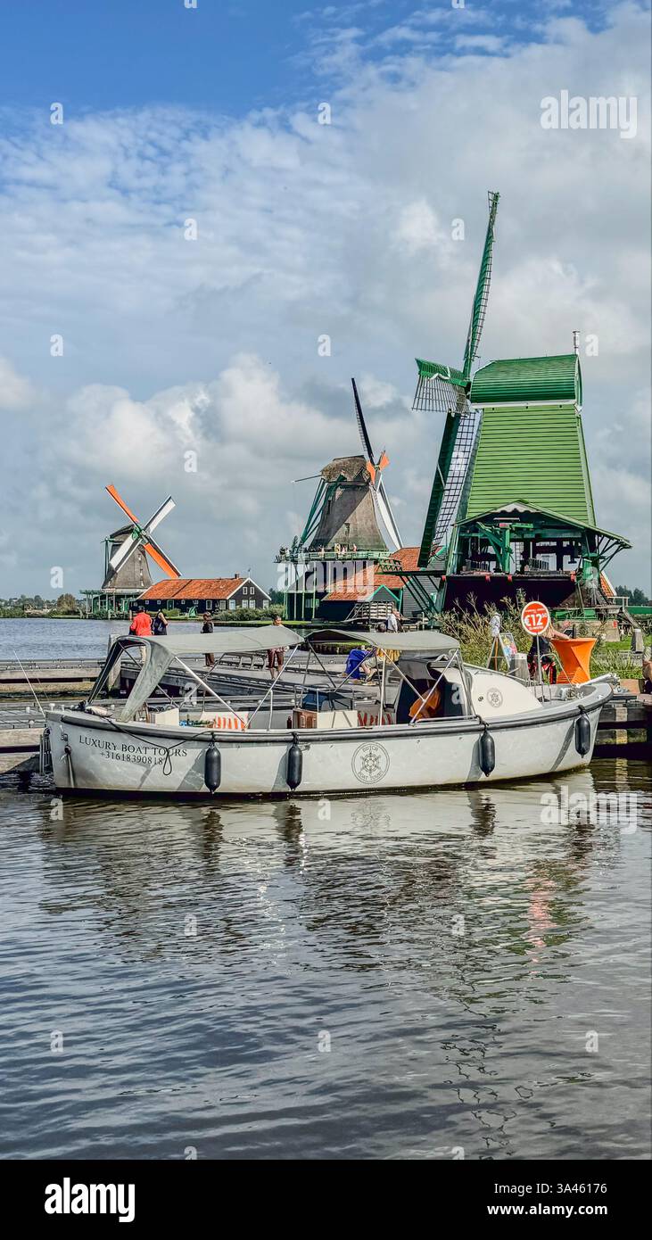 Windmills Dutch - Smartphone Captured Stock Image