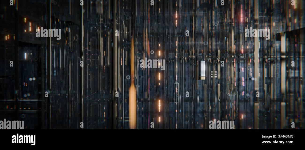 Intricate network glowing lines hi-res stock photography and images - Alamy