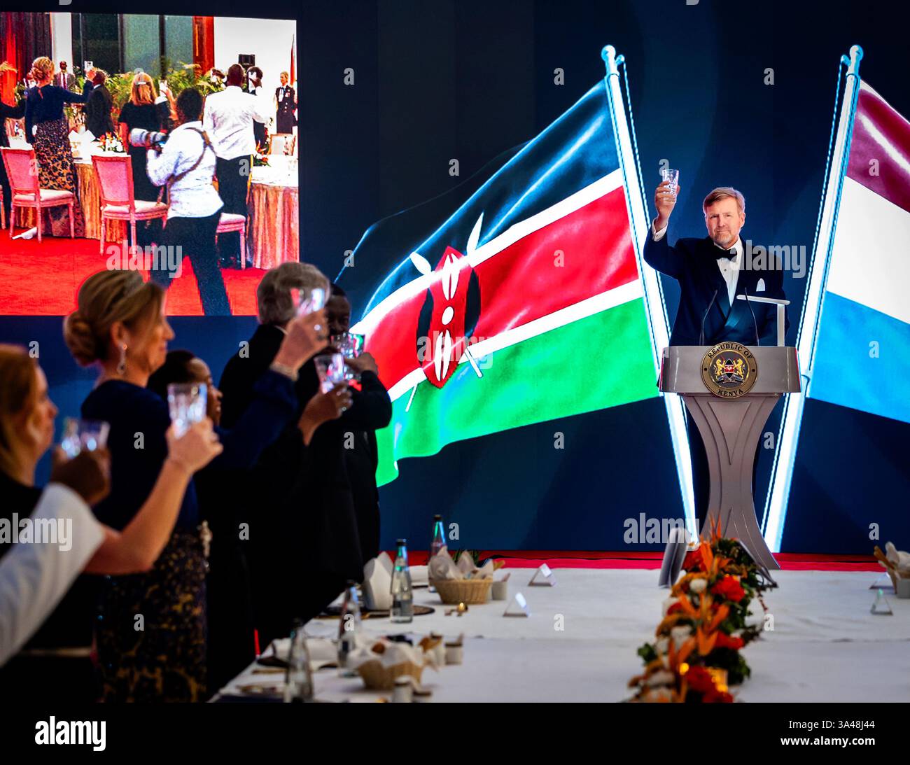 Nairobi, Kenya. 18th Mar, 2025. King WillemAlexander, Queen Maxima