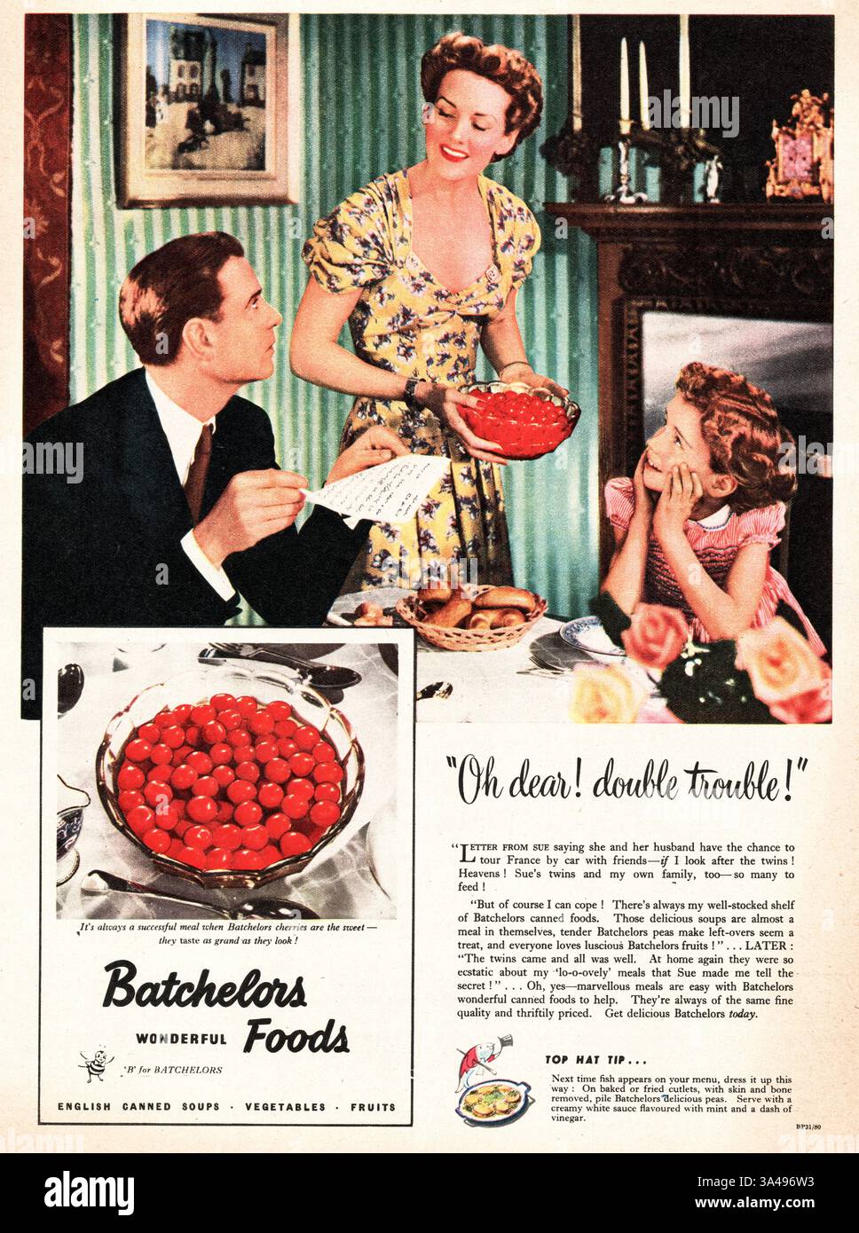 1951 UK advert Batchelor's foods Stock Photo - Alamy