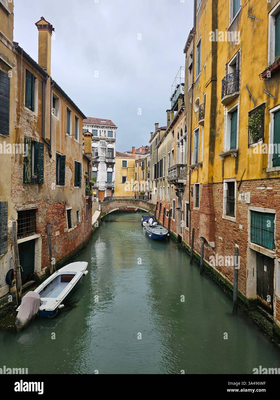 Venice landscapes from a rainy day - Smartphone Captured Stock Image