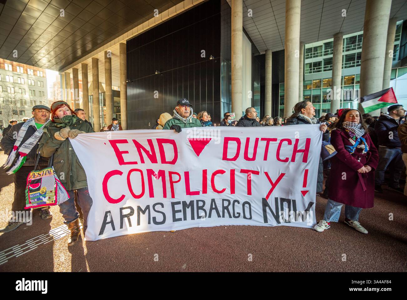 The Hague Demands Accountability TODAY. Demonstration outside Ministry of Foreign Affairs in The Hague Stock Photo