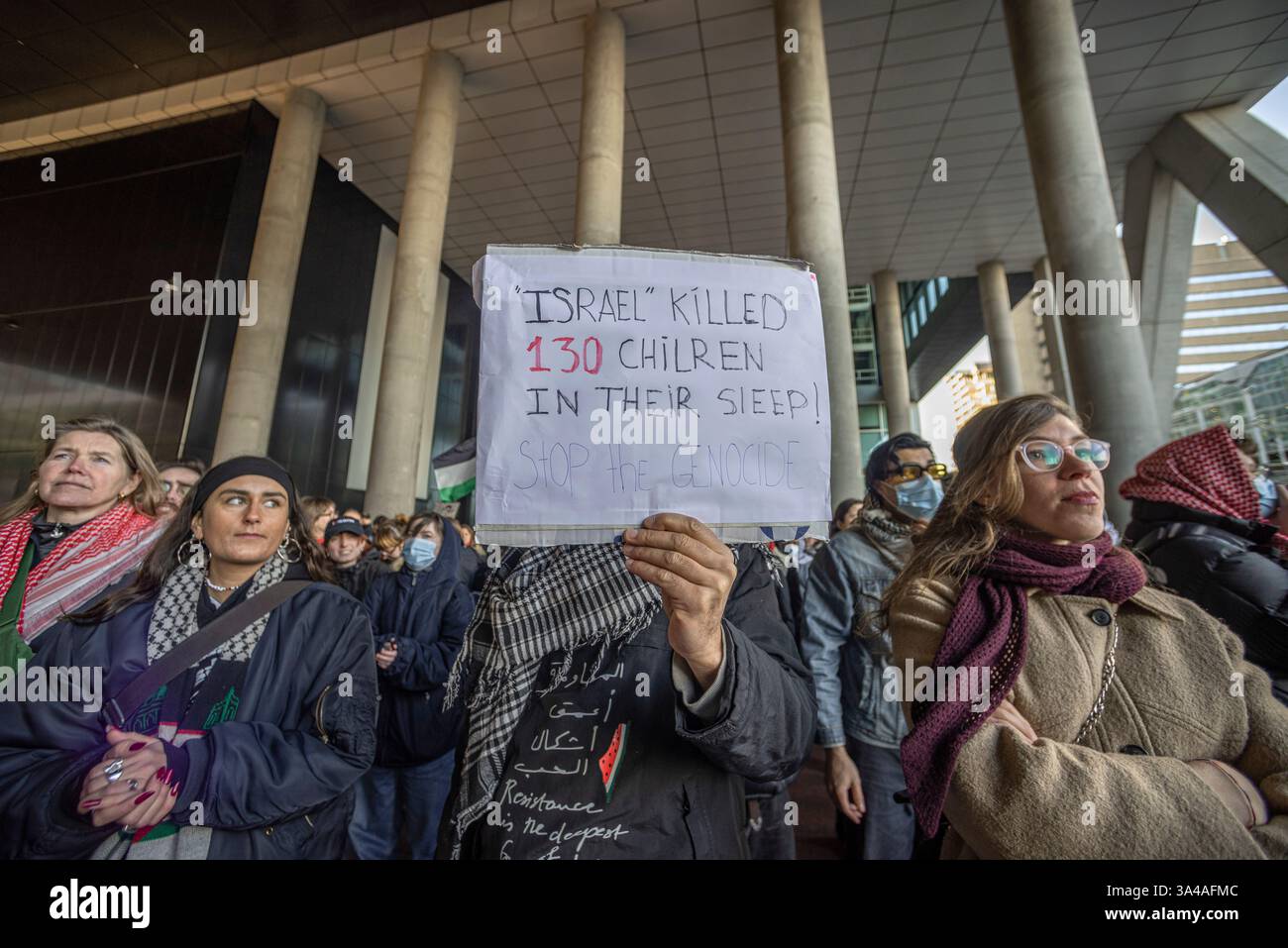 The Hague Demands Accountability TODAY. Demonstration outside Ministry of Foreign Affairs in The Hague Stock Photo