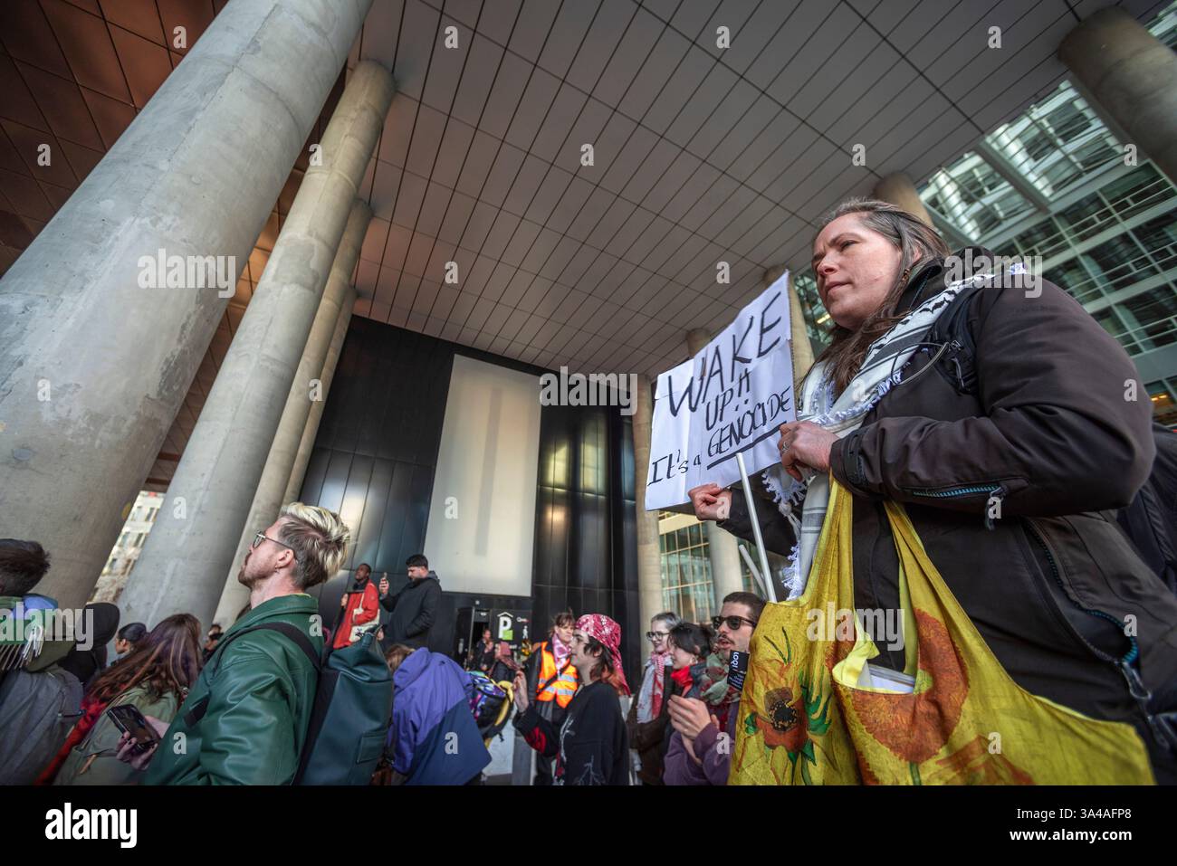 The Hague Demands Accountability TODAY. Demonstration outside Ministry of Foreign Affairs in The Hague Stock Photo