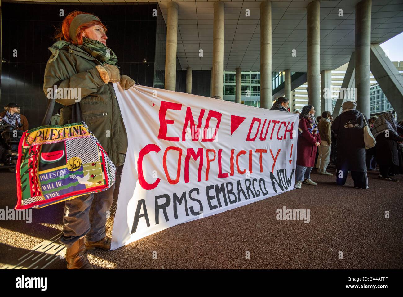 The Hague Demands Accountability TODAY. Demonstration outside Ministry of Foreign Affairs in The Hague Stock Photo