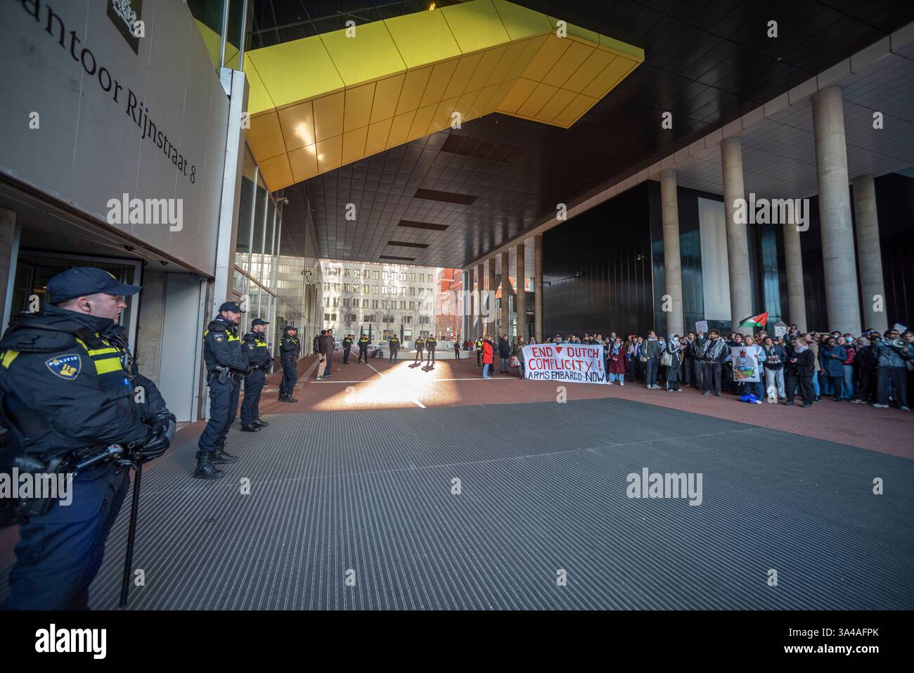 The Hague Demands Accountability TODAY. Demonstration outside Ministry of Foreign Affairs in The Hague Credit: Charles M Vella/Alamy Live News Stock Photo