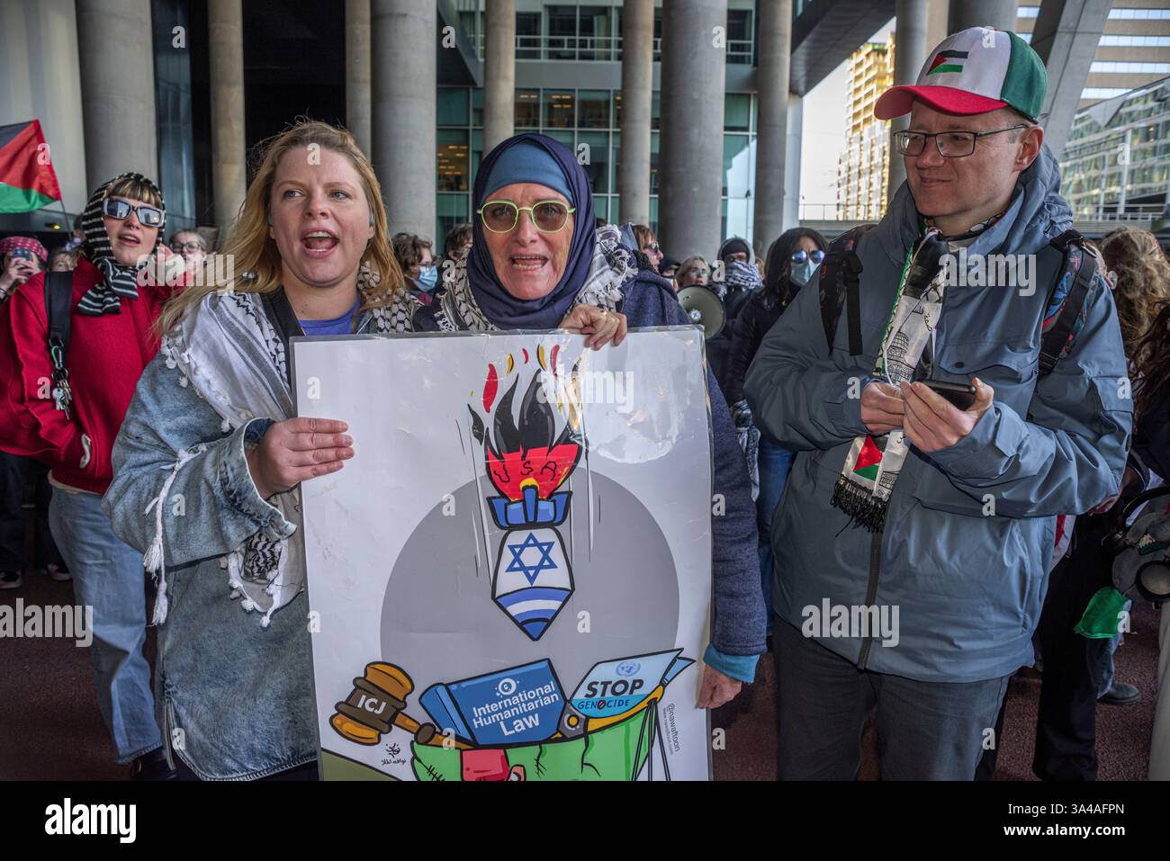 The Hague Demands Accountability TODAY. Demonstration outside Ministry of Foreign Affairs in The Hague Credit: Charles M Vella/Alamy Live News Stock Photo