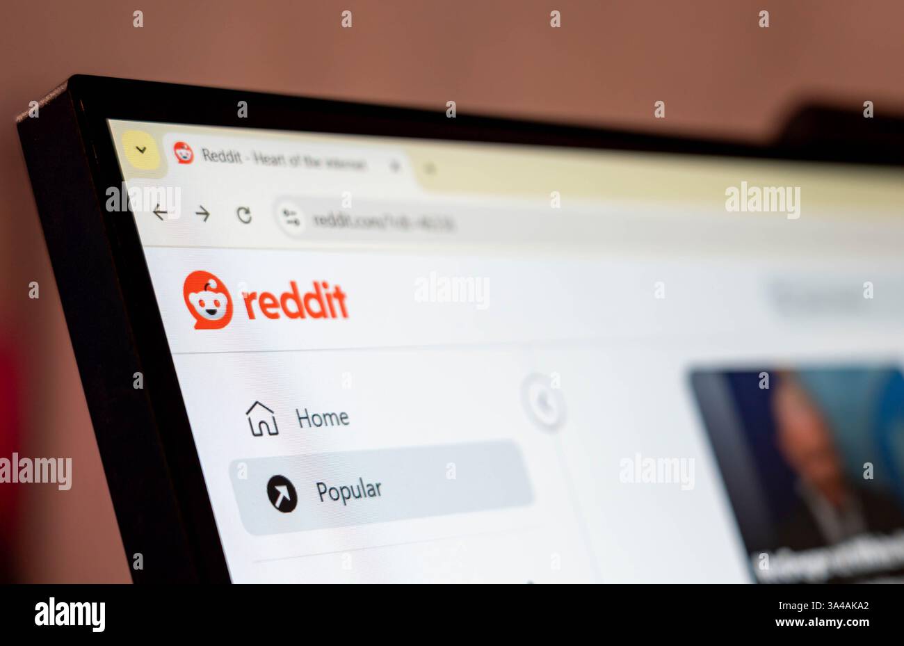New York, USA - March 17, 2025: Reddit social media website homepage ...