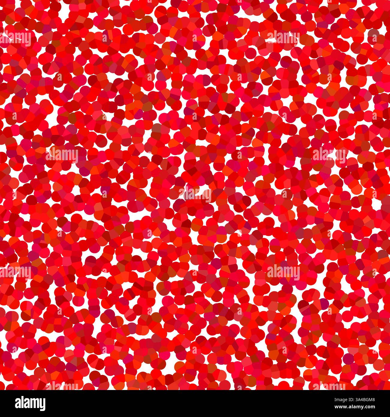 Red abstract pattern. Vibrant mosaic texture. Colorful artistic background. Vector seamless design. Stock Vector