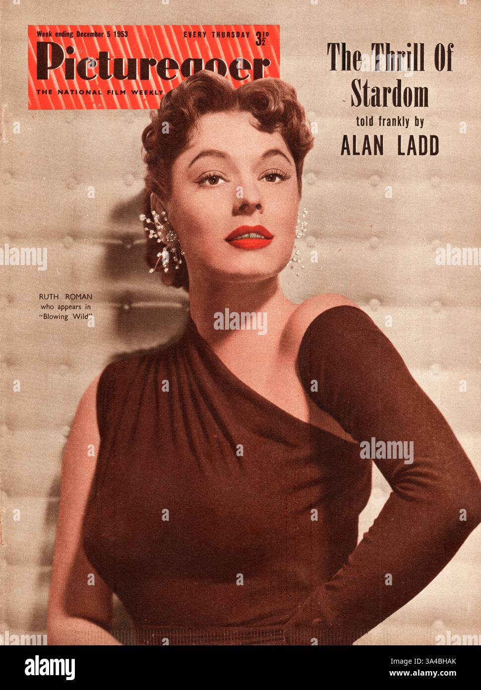 1953 Picturegoer actress Ruth Roman Stock Photo