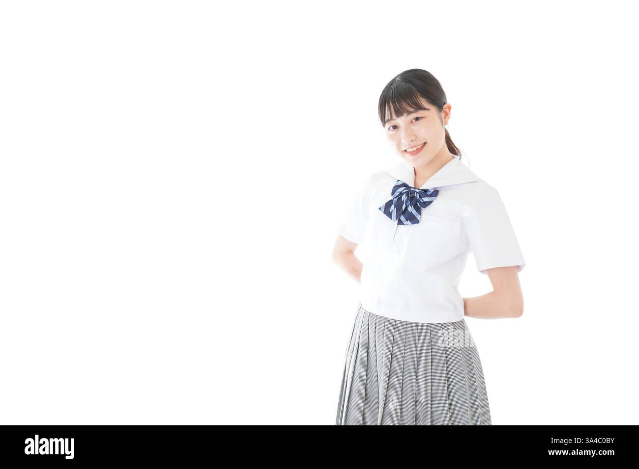 Portrait of schoolgirl in school uniform Stock Photo - Alamy