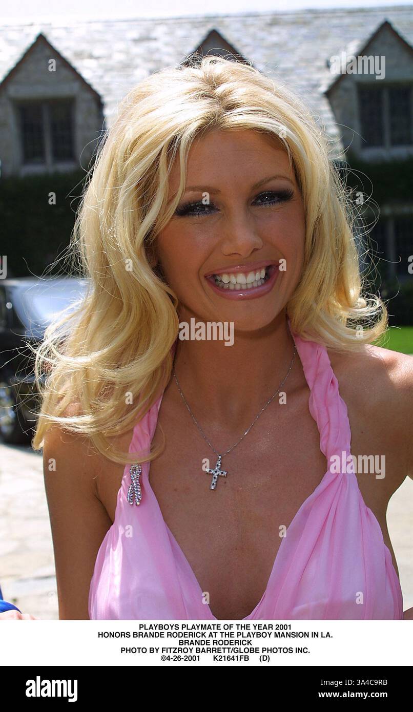 Apr. 26, 2001 - PLAYBOYS PLAYMATE OF THE YEAR 2001.HONORS BRANDE
