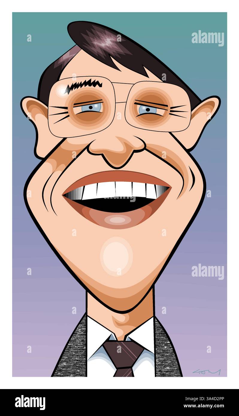 Illustration of the German physicist Klaus von Klitzing (born 1943 ...