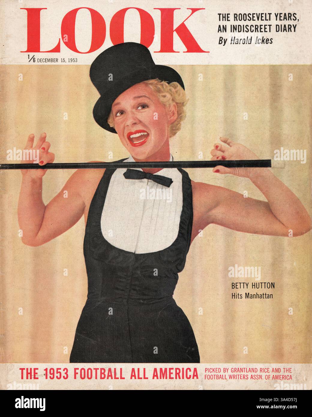 1953 look magazine actress betty hutton advert hi-res stock photography ...
