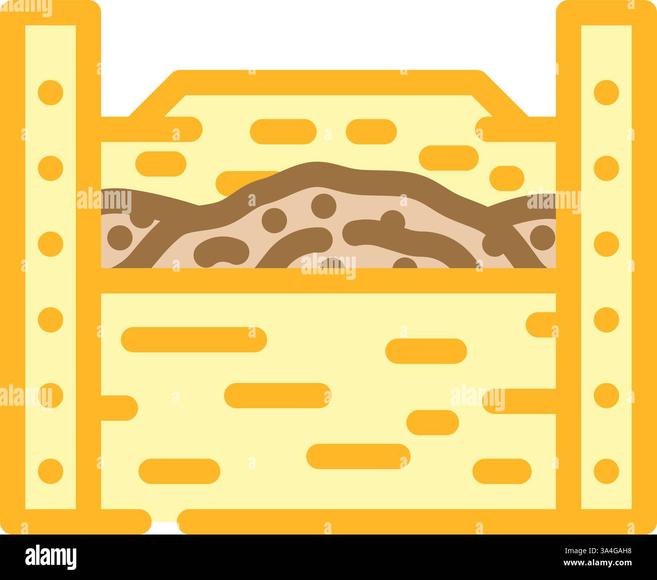 compost bin eco conscious color icon vector illustration Stock Vector ...