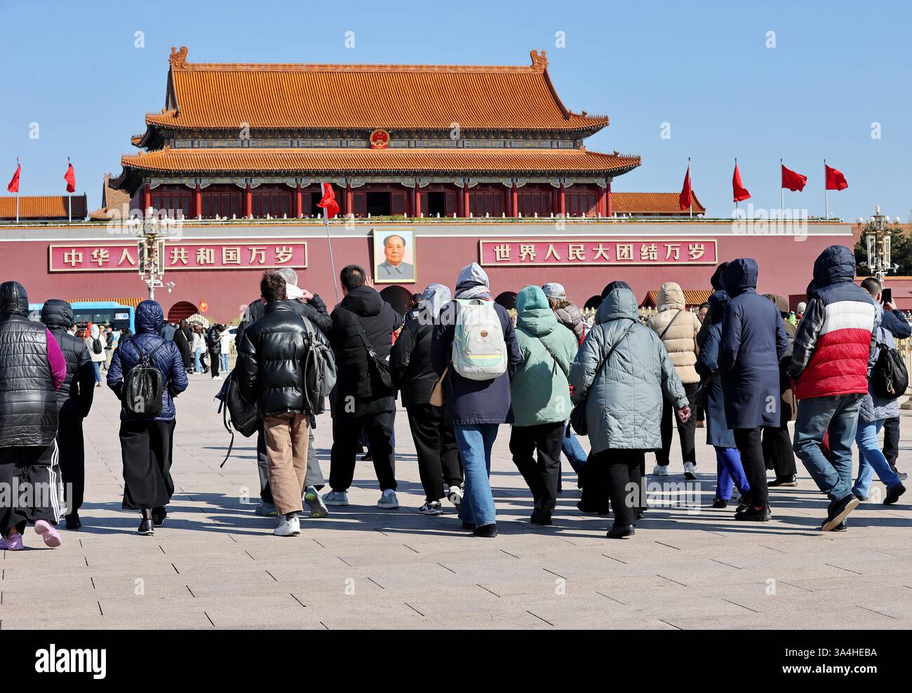 Tourists Visit The Tiananmen Square In Beijing China 16 March 2025 Tourists Visit The Tiananmen Square In Beijing China 16 March 2025 3A4HEBA