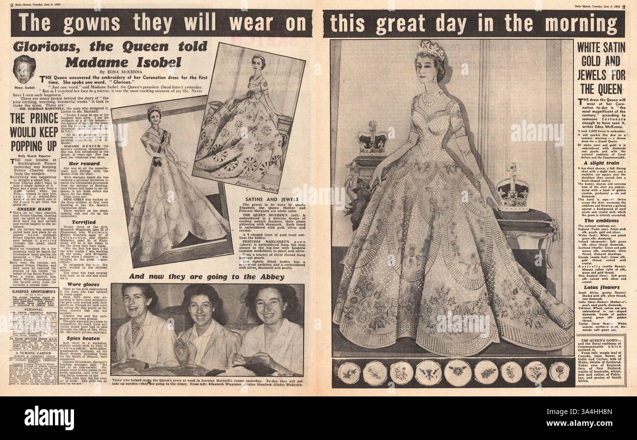 The queen coronation 1953 pages hi-res stock photography and images - Alamy