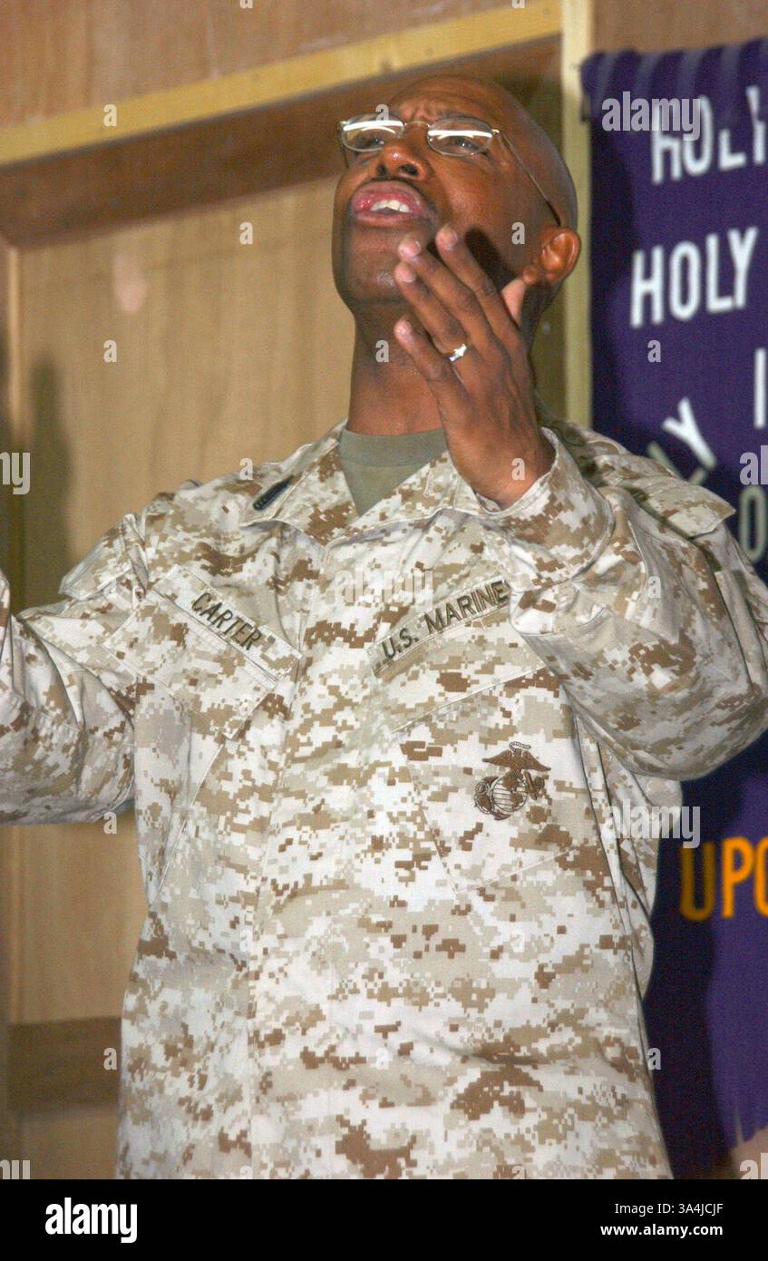 Aug 02, 2004; Al Taqaddum, Iraq; Sgt. Maj. WILLIAM H. CARTER, sergeant ...