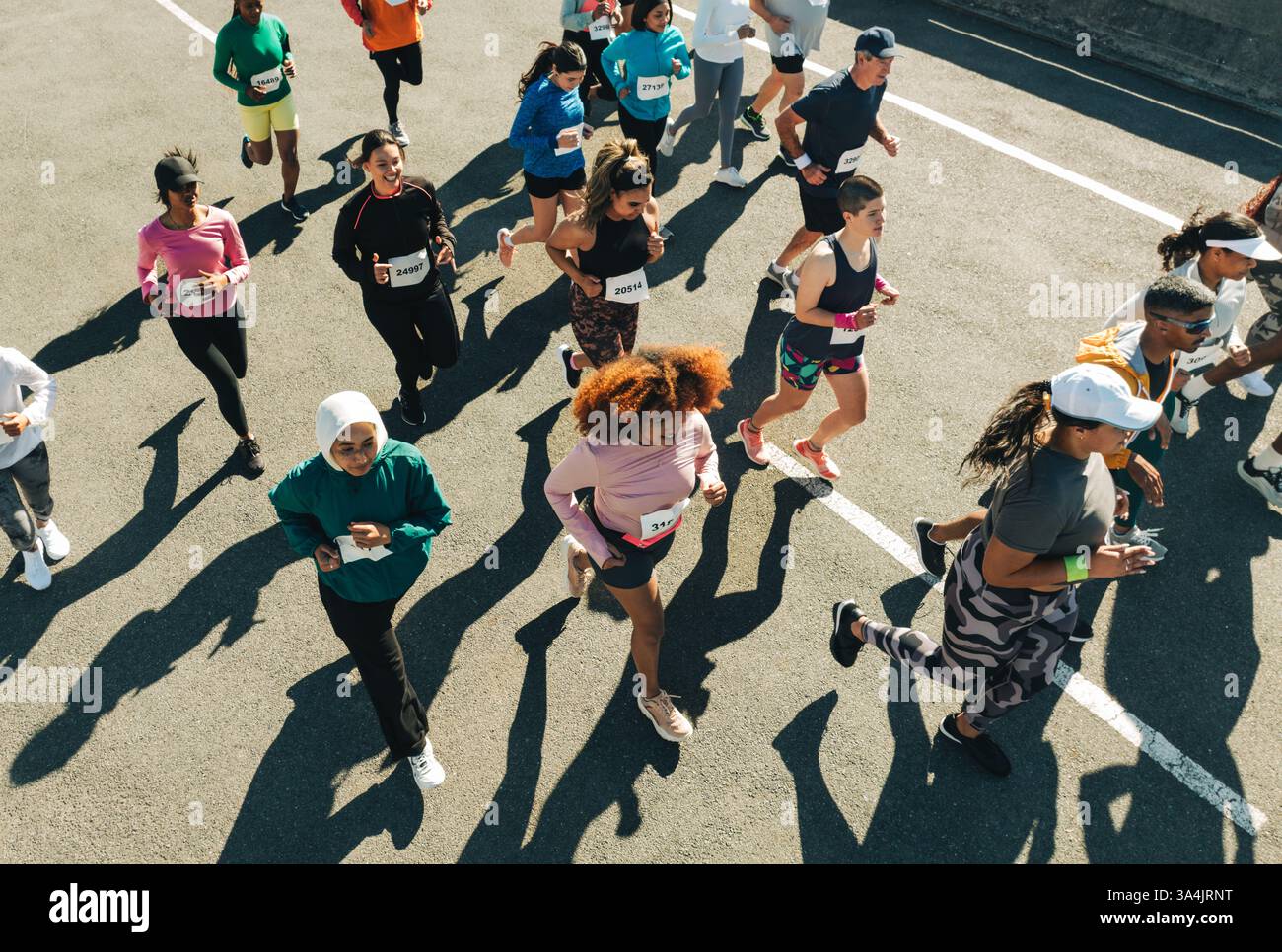 Diverse group athletes engaging hi-res stock photography and images - Alamy