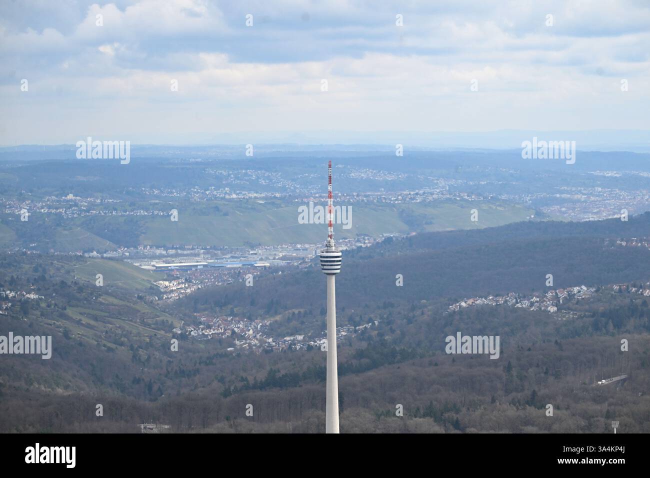 Stuttgart, Germany. 17th Mar, 2025. The Stuttgart television tower ...